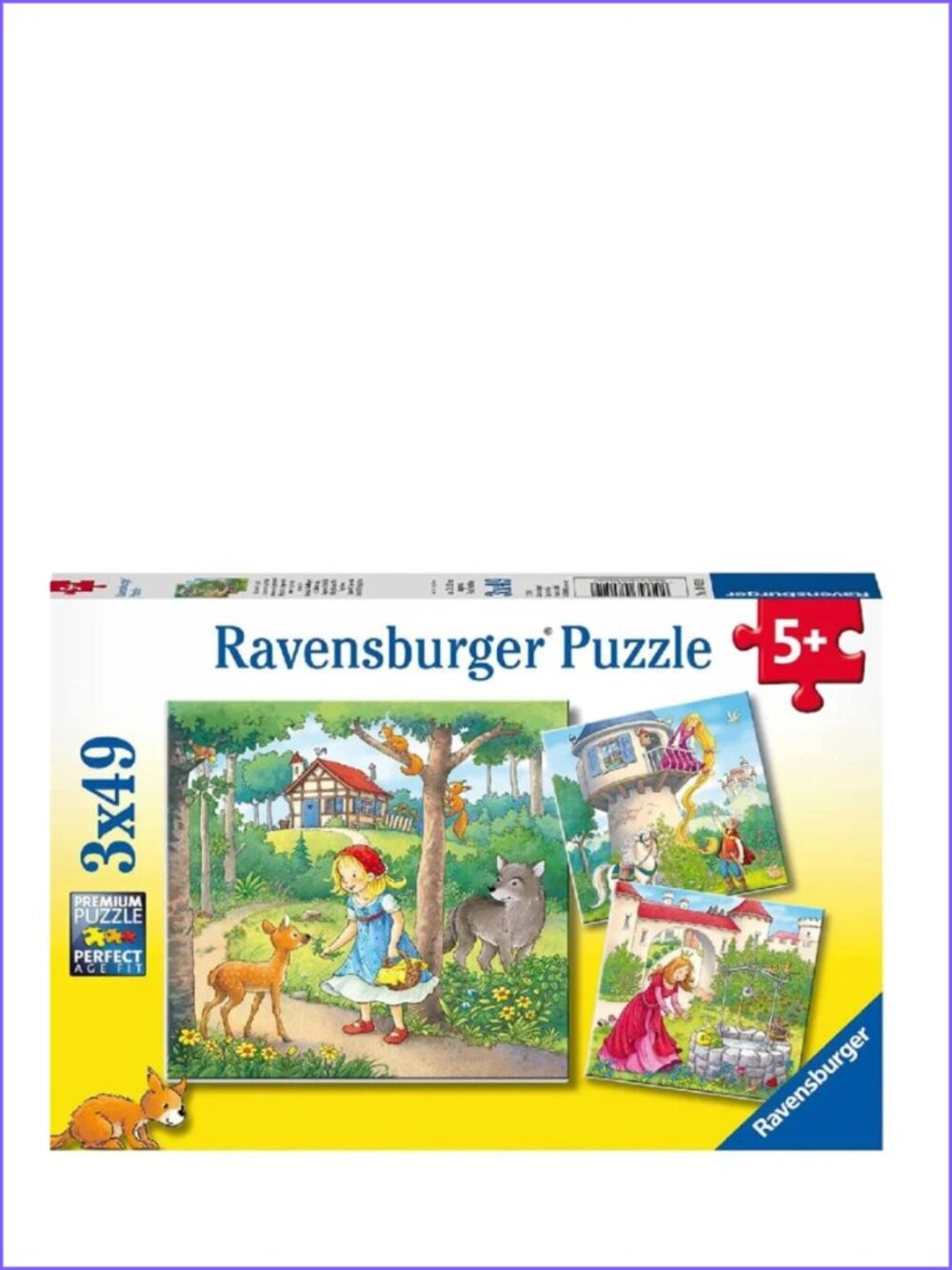 Ravensburger-3x49 Piece Puzzle - Rapunzel, Little Red Riding Hood New In Box
